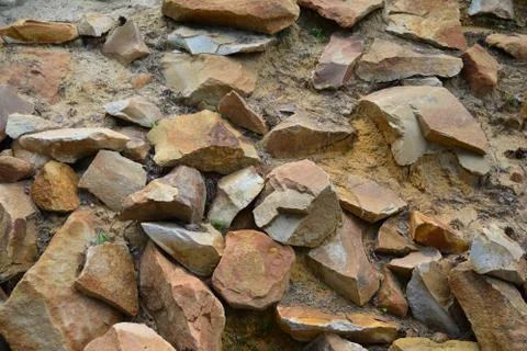 Texture of stone in sand Stock Photos