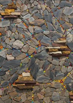 Texture of the stone wall for background Stock Photos