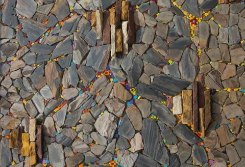 Texture of the stone wall for background Stock Photos