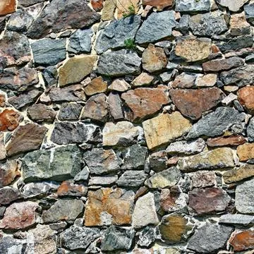 Texture of the stone wall for background Stock Photos