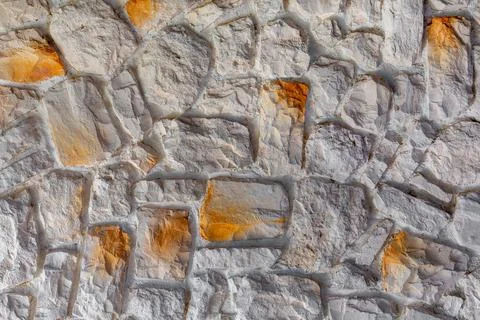 The texture of the stone wall. Background texture of the stone wall of the ol Stock Photos
