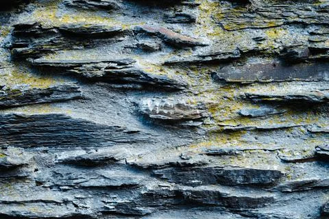 Texture of stone wall with cement. Stock Photos