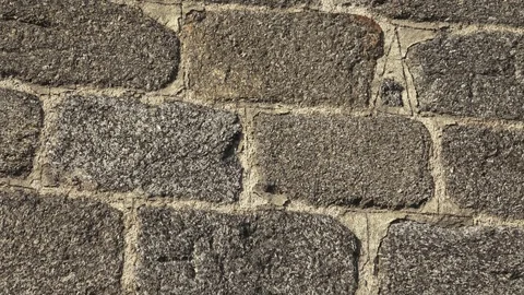Texture of a stone wall. Old castle stone wall texture background. Stock Footage 94514656