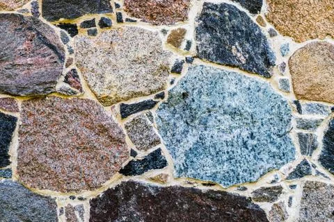 The Texture of a Stone Wall. Old Castle Stone Wall Texture Background. Stone Stock Photos