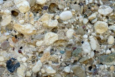 Texture of a stone wall. Old castle stone wall texture background. Stock Photos