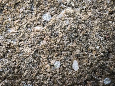 Texture stone wall with white stone and brown stone Stock Photos