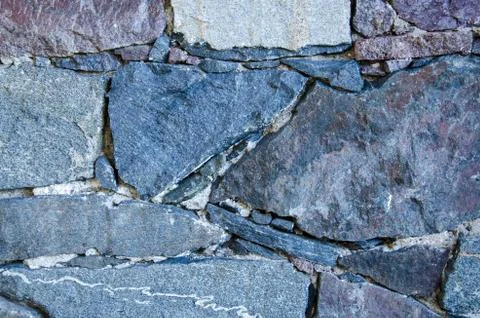Texture the stone walls. Stock Photos