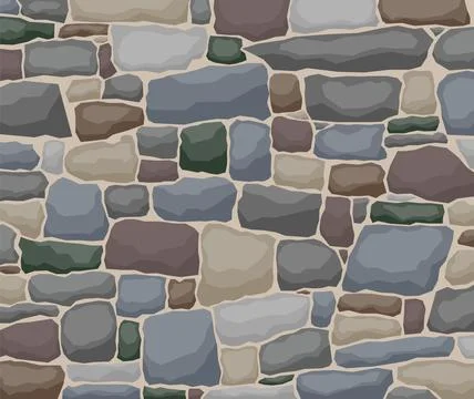 Texture of stones, stone wall. Vector illustration. Stockillustratie