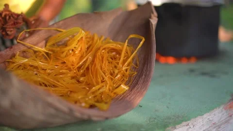 Texture of straw. Craft packaging of the Brazilian Northeast handicraft	 Stock Footage 162515754