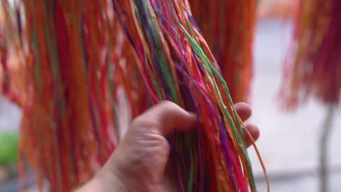 Texture of straw. Craft packaging of the Brazilian Northeast handicraft	 Stock Footage 162515895