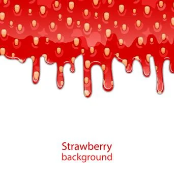 Texture of Strawberry Jam Stock Illustration