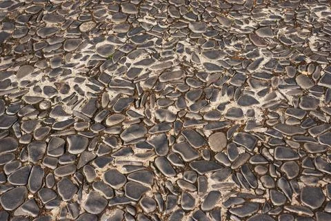 Texture of a street floor. Geometric pattern. Background. Abstract. Copy spac Stock Photos