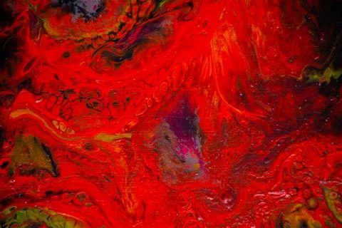 Texture in the style of fluid art. Abstract background with swirling paint ef Stock Illustration