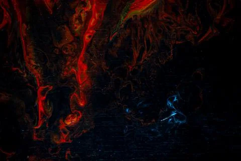 Texture in the style of fluid art. Abstract background with swirling paint ef Stock Illustration