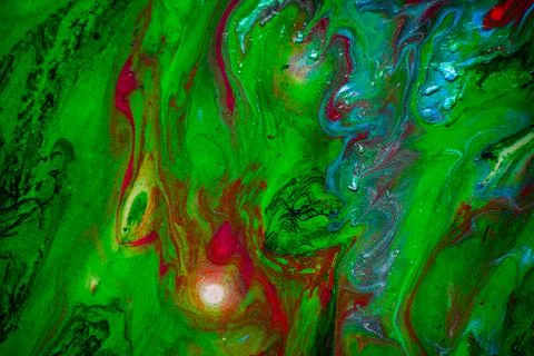 Texture in the style of fluid art. Abstract background with swirling paint ef Stock Illustration