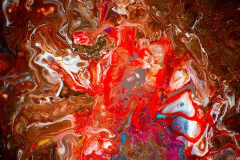 Texture in the style of fluid art. Abstract background with swirling paint ef Stock Illustration