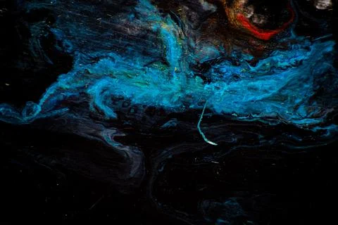 Texture in the style of fluid art. Abstract background with swirling paint ef Stock Illustration