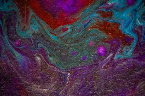 Texture in the style of fluid art. Abstract background with swirling paint ef Stock Photos