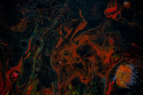 Texture in the style of fluid art. Abstract background with swirling paint ef Stock Photos
