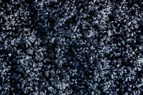 The texture of the surface covered with ice crystals Stock Photos