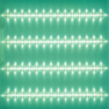 Texture of the surface diffuser, LED Ceiling Light, light pattern on the defl Foto stock