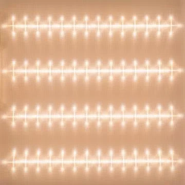 Texture of the surface diffuser, LED Ceiling Light, light pattern on the defl Stock Photos