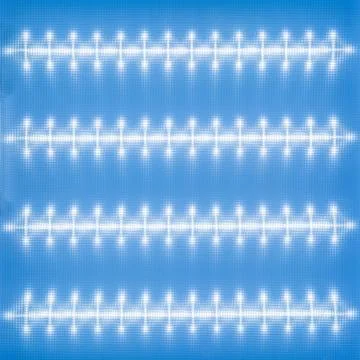 Texture of the surface diffuser, LED Ceiling Light, light pattern on the defl Stock Photos