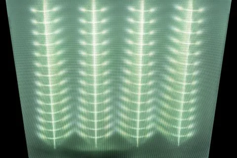 Texture of the surface diffuser, LED Ceiling Light, light pattern on the defl Foto stock