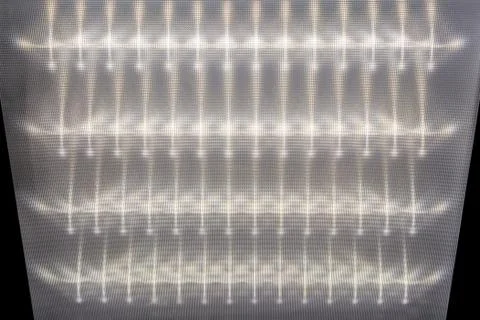 Texture of the surface diffuser, LED Ceiling Light, light pattern on the defl Stock Photos