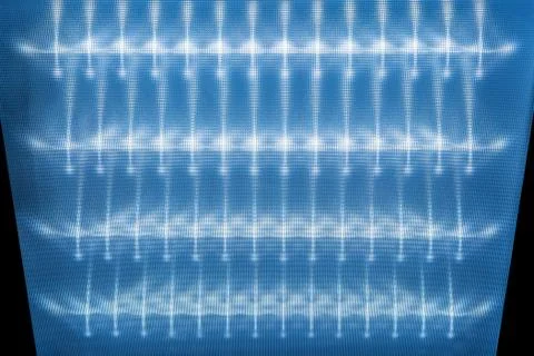 Texture of the surface diffuser, LED Ceiling Light, light pattern on the defl Foto stock