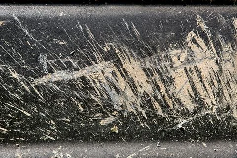 Texture of the surface of a dirty car splashed with a swamp. Stock Photos