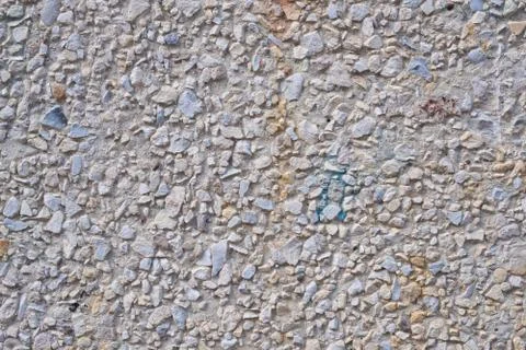 Texture surface of exposed aggregate finish, Ground stone washed floor Stock Photos