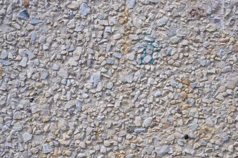 Texture surface of exposed aggregate finish, Ground stone washed floor Stock Photos