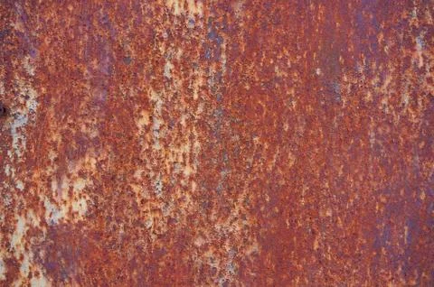 Texture of the surface of old rusty iron. Stock Photos