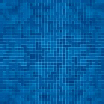 Texture Swimming pool Mosaic tile background. Wallpaper, banner, backdrop. Illustrazione stock