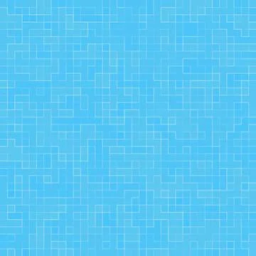 Texture Swimming pool Mosaic tile background. Wallpaper, banner, backdrop. Illustrazione stock