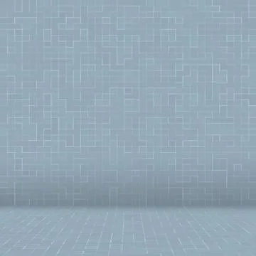 Texture Swimming pool Mosaic tile background. Wallpaper, banner, backdrop. Illustrazione stock