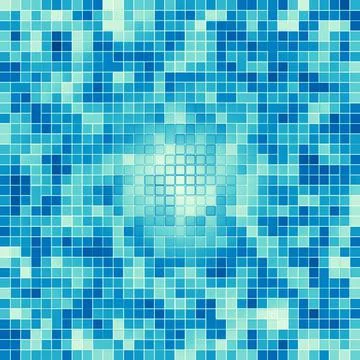 Texture Swimming pool Mosaic tile background. Wallpaper, banner, backdrop. Illustrazione stock