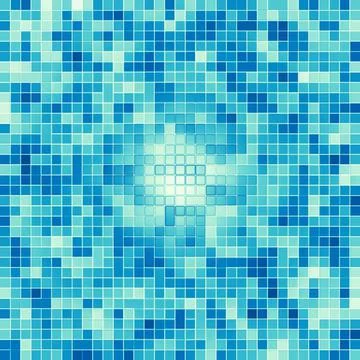 Texture Swimming pool Mosaic tile background. Wallpaper, banner, backdrop. Stock Illustration