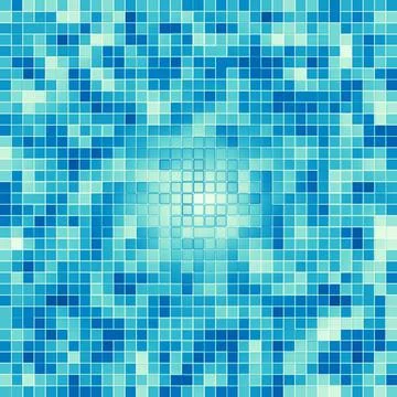 Texture Swimming pool Mosaic tile background. Wallpaper, banner, backdrop. Stock Illustration