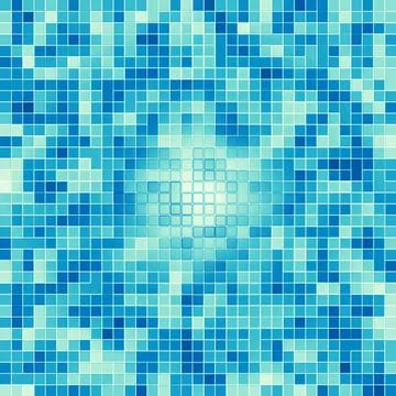 Texture Swimming pool Mosaic tile background. Wallpaper, banner, backdrop. Stock Illustration