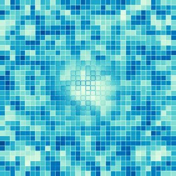 Texture Swimming pool Mosaic tile background. Wallpaper, banner, backdrop. Stock Illustration