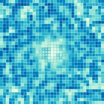 Texture Swimming pool Mosaic tile background. Wallpaper, banner, backdrop. Illustrazione stock
