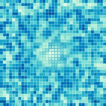 Texture Swimming pool Mosaic tile background. Wallpaper, banner, backdrop. Stock Illustration