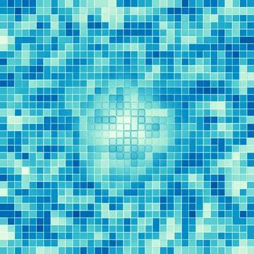 Texture Swimming pool Mosaic tile background. Wallpaper, banner, backdrop. Stock Illustration