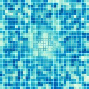 Texture Swimming pool Mosaic tile background. Wallpaper, banner, backdrop. Stock Illustration