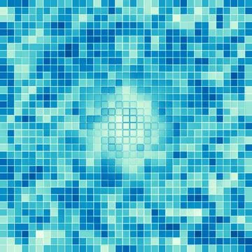 Texture Swimming pool Mosaic tile background. Wallpaper, banner, backdrop. Illustrazione stock