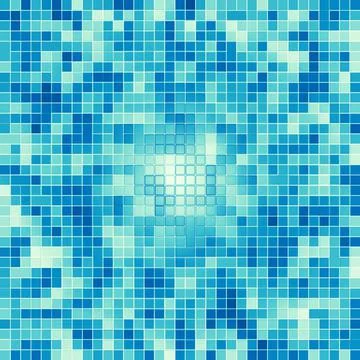 Texture Swimming pool Mosaic tile background. Wallpaper, banner, backdrop. Stock Illustration