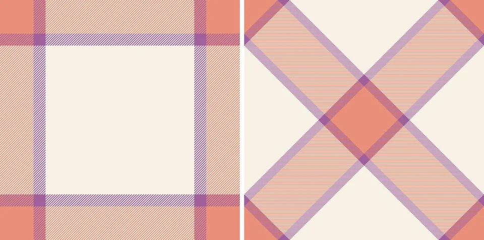 Texture tartan check of vector pattern seamless with a plaid textile fabric.. Stock Illustration