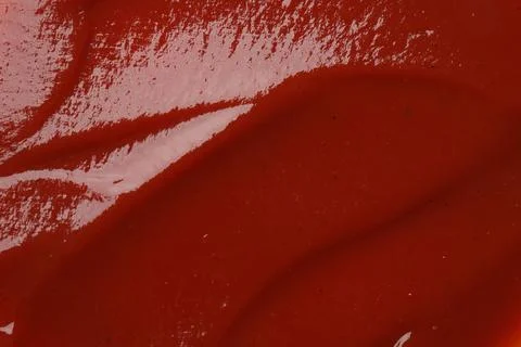 Texture of tasty ketchup as background, top view. Tomato sauce Stock Photos